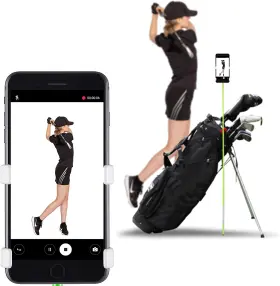 Selfie Golf 445038156153 Selfiegolf Record Swing - Cell Phone Holder Analyzer Accessories Win