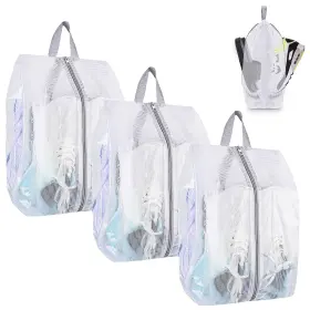 Yxde1655-3pcs-medium-us Selftek Shoe Bags For Travel - 3 Pack 1 Size Double-sided Zipper Bag