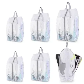 Yxde1655 Selftek Shoe Bags For Travel 6 Pack 3 Size Double-sided Zipper Bag