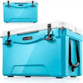 Slcb50bl Serenelife Ultra-tough 50-quart Rotomolded Cooler Box Holds Upto 50 Qt Blue