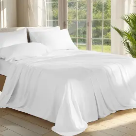 100bm-6pcflwt Shilucheng 100% Viscose Derived From Bamboo Sheets Full Size 6pcs - Ultra Co