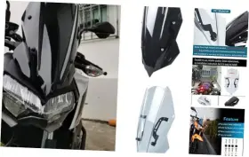 Skx-z400-077-fr Shinkxmt Motorcycle Racing Windscreen Windshield Air Deflector Viser Visor Fit For Ka