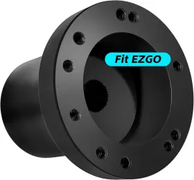 Shu-ran 745526400209 Golf Cart Steering Wheel Adapter Only For Ezgo Txt And Rxv With 5-6 Holes Ca