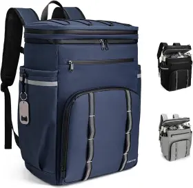 Simaixing 605182439473 Backpack Coolers Insulated Leak Proof 45 Cans Beach Cooler 41l Navy Blue