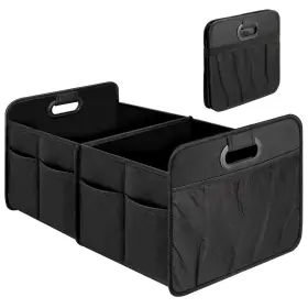 Simple Deluxe 198401004854 Trunk Organizer For Car/suv/truck Collapsible 2 1 Pack Black