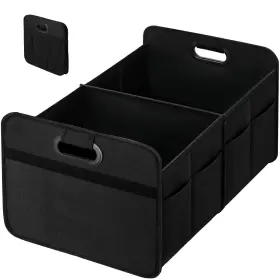 600d Simple Deluxe 198401017526 Trunk Organizer For Car/suv Collapsible 1 Pack Black