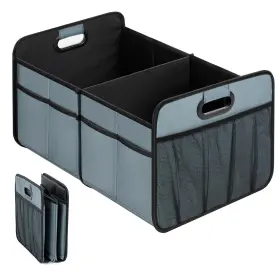 Simple Deluxe 840166289471 Car Trunk Organizer For Suv Collapsible 2 1 Pack Grey-green