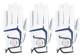 Simple Symbol 760948165680 Mens Golf Glove Three Pack Left Hand Right Small/medium/large/xl White