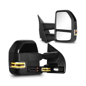 7212-15-w Siziom Towing Mirrors For 2015-2020 F150 Ford Pickup With Turn Signal And Running Ligh