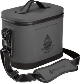Skog Kust 850004642436 Chills K Airtight And Leakproof Soft 6 Cans Flip Can Dark Grey