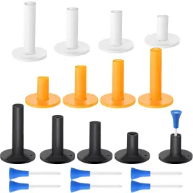 Skylety-tees-18 Skylety 12 Pieces Golf 1.5 Inch 2.4 2.75 3.5 White Yellow Black