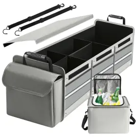 Wqcgb-03 Snuopfy Car Trunk Organizer 115l Heavy Duty Collapsible Storage With Insulated