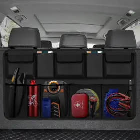Wqscx9 Snuopfy Car Trunk Organizer Backseat Hanging With 9 Large Storage Bag Supe
