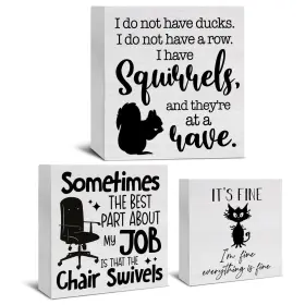 01102 Sofegy 3 Pcs Funny Decor Cool Gifts For Women Men Coworkers Humorous Party Decoratio