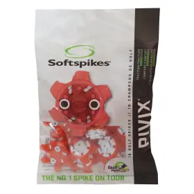 Softspikes 750636406331 Pivix Golf Cleats - Fast Twist 3.0-18 Count Red