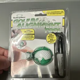 Softspikes Blm8006 Golf Ball Alignment Tool Mini Marker Green/black