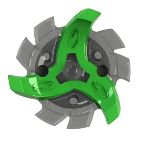 Tfpe0t1r-grch Softspikes Soft Spikes Tour Flex Golf - Green/ Translucent Charcoal