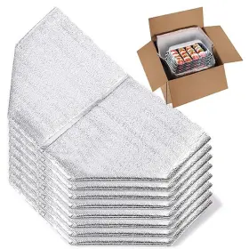 Soikoi 303277316738 Bevisun Reusable Insulated Thermal Bags 13 Inch X 8.5 12 Foil Bag L