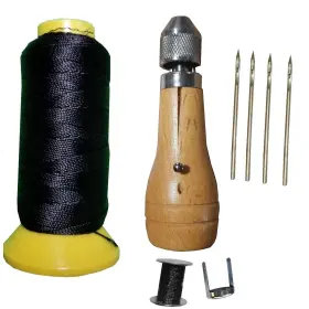 180awl Sold By Cheapnwork Swift Hand Sewing Awl Leather Canvas Repair Saddles Coat Seat Kit Black