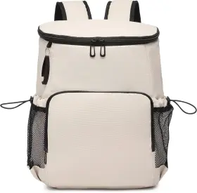 Sorozien 790807773039 Backpack Cooler For Men And Women Insulated Waterproof Soft 30 Cans Cream