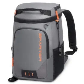 Sp-9856-14 Sparter Backpack Cooler Insulated Leak Proof 33 Cans 2 Can Gray