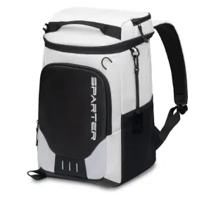 Sp-9856-56 Sparter Backpack Cooler Insulated Leak Proof 33 Cans 2 Can White And Black