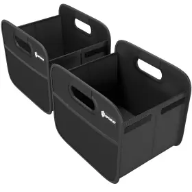 Qsp472 Sposuit Trunk Organizer For Car - Collapsible Split Storage With Reinfo