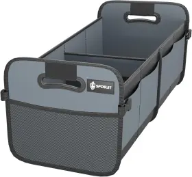Sf-fdcv-186 Sposuit Trunk Organizer For Car - 70l Collapsible Grey