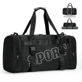Gb-2501-sportlogo St.cleaspac 22 Multipurpose Gym Travel Bag With Shoe And Wet Compartments For Men Wom