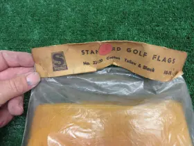 23120 Standard Golf # Yellow With Sewn Black #s Flags - Set Of 9 New 10-18
