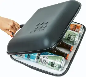 Stowco 860454001202 Small Portable Travel Cooler Bag. Beach Supplies. Bottle Holder. Black Stowco 860454001202 Small Portable Travel Cooler Bag. Beach Supplies. Bottle Holder. Black