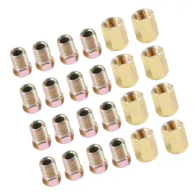 3103zdtj001 Strendier 24pcs Brake Line Fittings Include 8pcs 3/16 Union And 16pcs Nuts Car