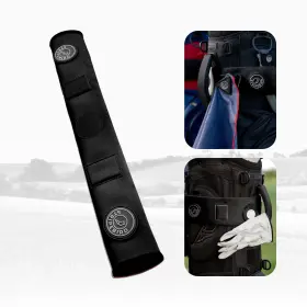 Sb-22001 Stripebird - Premium Golf Cart Strap Sleeve Protector Black Save