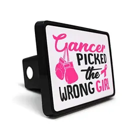 Pr20m0079 Style In Print Hitch B Trailer Cover Cancer Picked The Wrong Girl Pink T Support