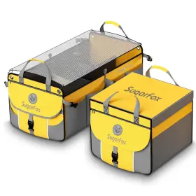 M006-yellow Sugarfox Car Trunk Organizer For Suv - 63l 26l Modular Storage Gray/yellow