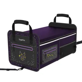 Mw-m004-st-trunk-purple-10 Sugarfox 63l Car Trunk Organizer For Suvs And Small/midsize Cars - Fluorescent Design W