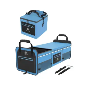 Mw-m004-trunk-blue-05 Sugarfox Trunk Organizer Car Foldable For Suv Includes 26l... Fast Ship