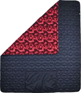 213180 Sun Mountain Colter Ii Blanket Navy-fiery Red