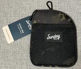 Vp106 Sunday New Golf Nickel Bag Valuables Pouch - Camo Black Nwt