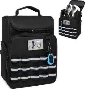 Nbl08-db001-01 Sunformorning Golf Shoe Bag Zippered Sport Carrier Bags With Ventilation For Tees