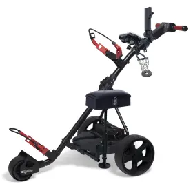 Super E Caddy 860010850305 The Weekender Electric Golf Cart Packed With Drink Holder Umbrella