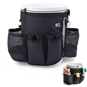 Supplymaid 850066250143 Bucket Caddy With Trash Band For Detailing Cars Trucks Motor