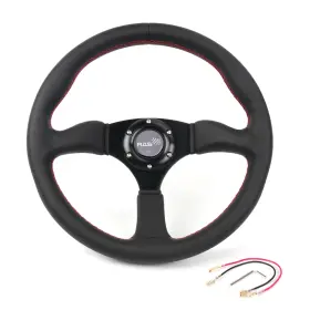 Stw067 Susu Stw052/stw066/stw067 6 Bolts Racing Steering Wheel Genuine Leather With Horn Button