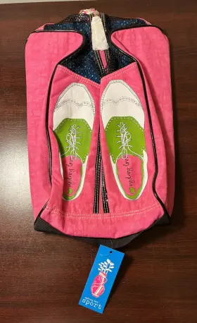 Sydney Love 685413527254 New Pink Golf Shoe Bag Two-way Zipper Pouch