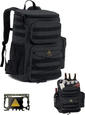 T.o.m Horizons 860000942447 Cooler Backpack Tactical Insulated. Heavy Duty Extra Large Charcoal Grey