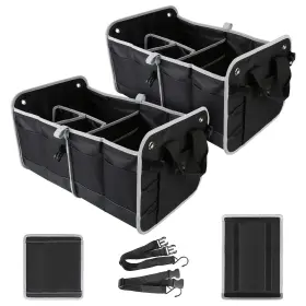 90-732 Tahoe Trails 23 Inch Foldable Trunk Organizer For Car Storage Reinforced Base Pl