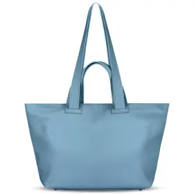 122500 Takeasy Italian Calf Leather Tote Bag For Women With Zipper And Double Straps Large S