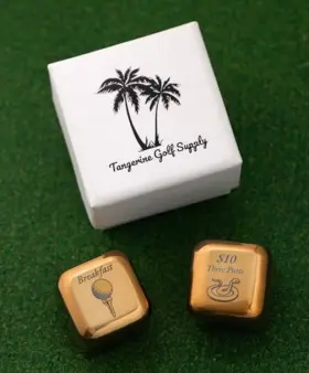 Tangerine Golf Supply 198168659823 Gifts - Gold Dice Game Drinking/wagers