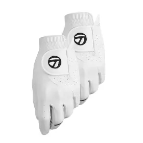 N6406620 Taylormade Golf Stratus Tech Glove 2-pack White Left Hand Medium M