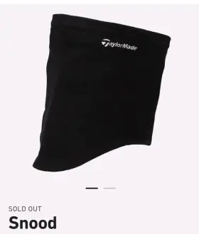N8708601 Taylormade Golf Neck Warmer Black Unisex Sold Out